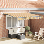 Tenda retrattile automatica con LED a strisce multicolore 300x250 cm