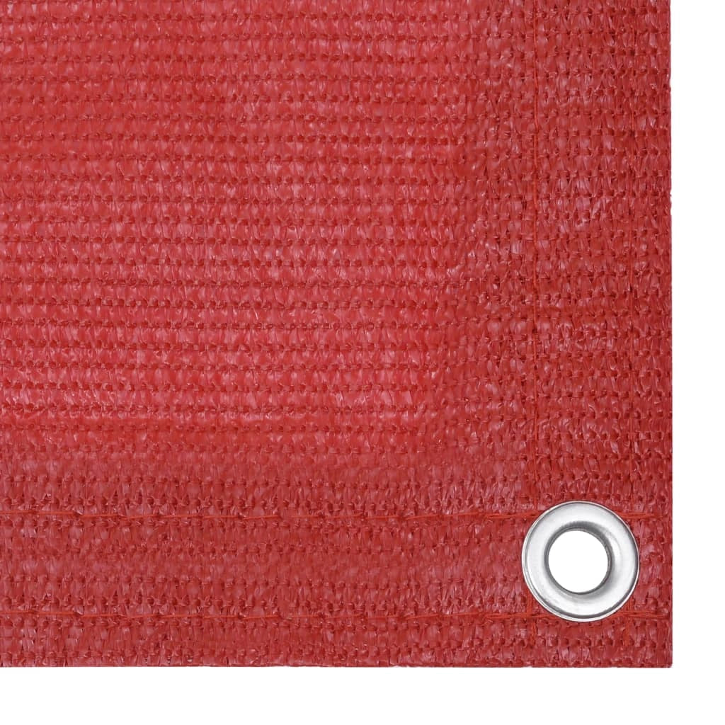 Schermo per balcone schermo per la privacy 120 x 400 cm HDPE rosso 02_0010344