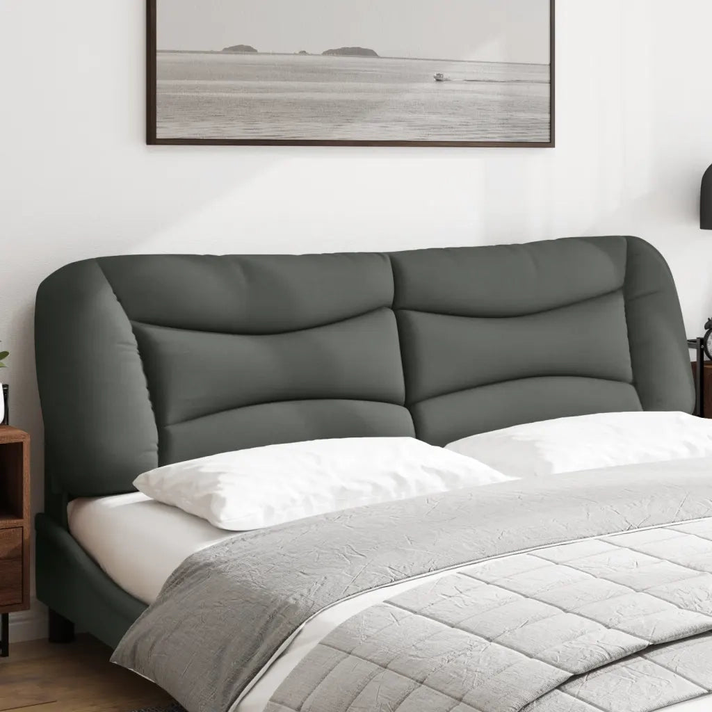 Cuscino Testiera Hvar Grigio Scuro 180 cm in Tessuto CFW8224097