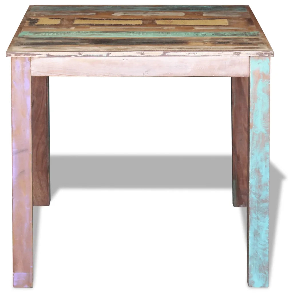 Tavolo da Pranzo in Legno Massello di Recupero 80x82x76 cm 243452