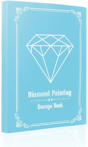 Album di Diamanti per Foto, Mappe A3 per Diamanti con 60 Tovaglioli Translucidi, Libro per la Conservazione delle Foto di Diamanti A3 (Blu, Contiene 60 Fogli)