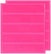Sticker riflettente per zaini, biciclette e caschi - Sticker di avviso per la notte - Impermeabile - Strisce riflettenti di sicurezza - Rosa - Set da 2 - 11,5 cm x 2,5 cm