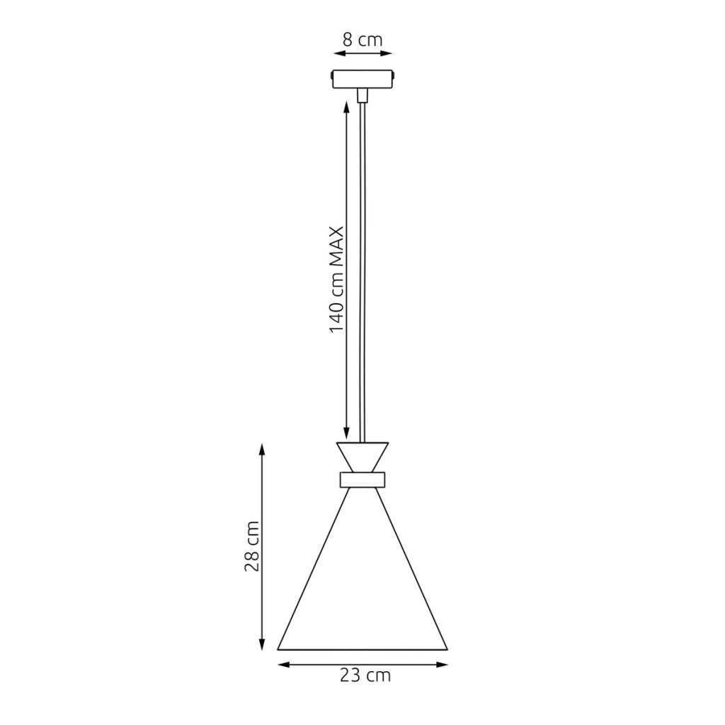 Lampada a sospensione Zero in acciaio bianco e legno