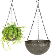 Hanger per fiori, vasi per piante appesi, contenitori per piante, vaso per piante appeso al soffitto, ideale per piante da appartamento, piante grasse, piante aeree, cactus (2 pezzi)