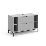 Vicco Mobile sottolavabo per bagno Grigio 100 x 63 cm Con 2 cassetti estraibili
