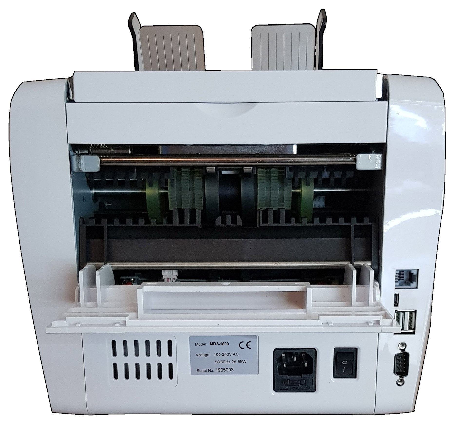 Contabanconote e Rilevatore di Banconote False MBS-1800 Bianco