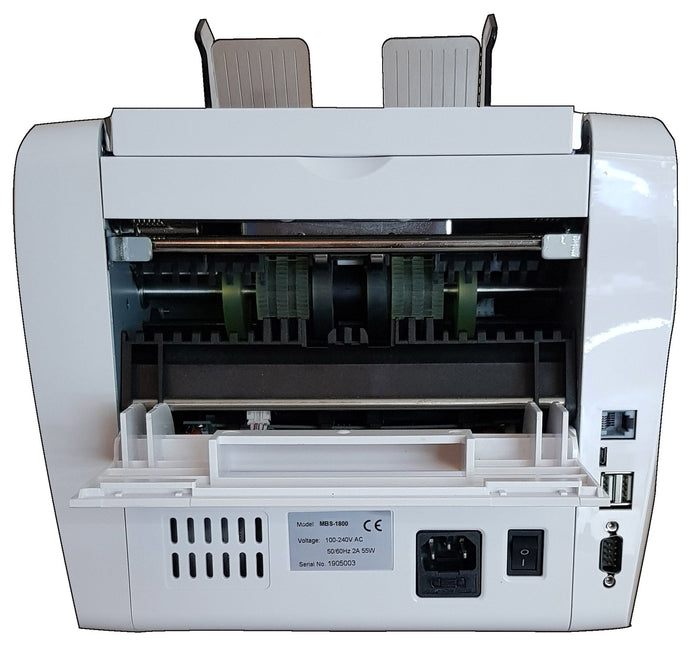 Contabanconote e Rilevatore di Banconote False MBS-1800 Bianco