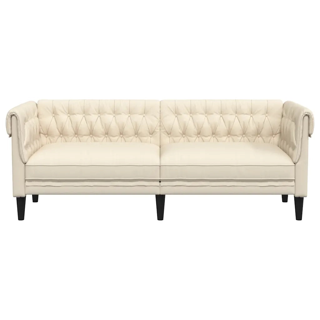 Divano Chesterfield a 3 Posti in Lino 372563
