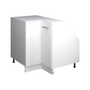 Mobile cucina angolare per sottotetto R-Line Bianco lucido/Bianco 75.6 cm con 1 porta, carcassa dell’armadio profondità 60 cm Vicco