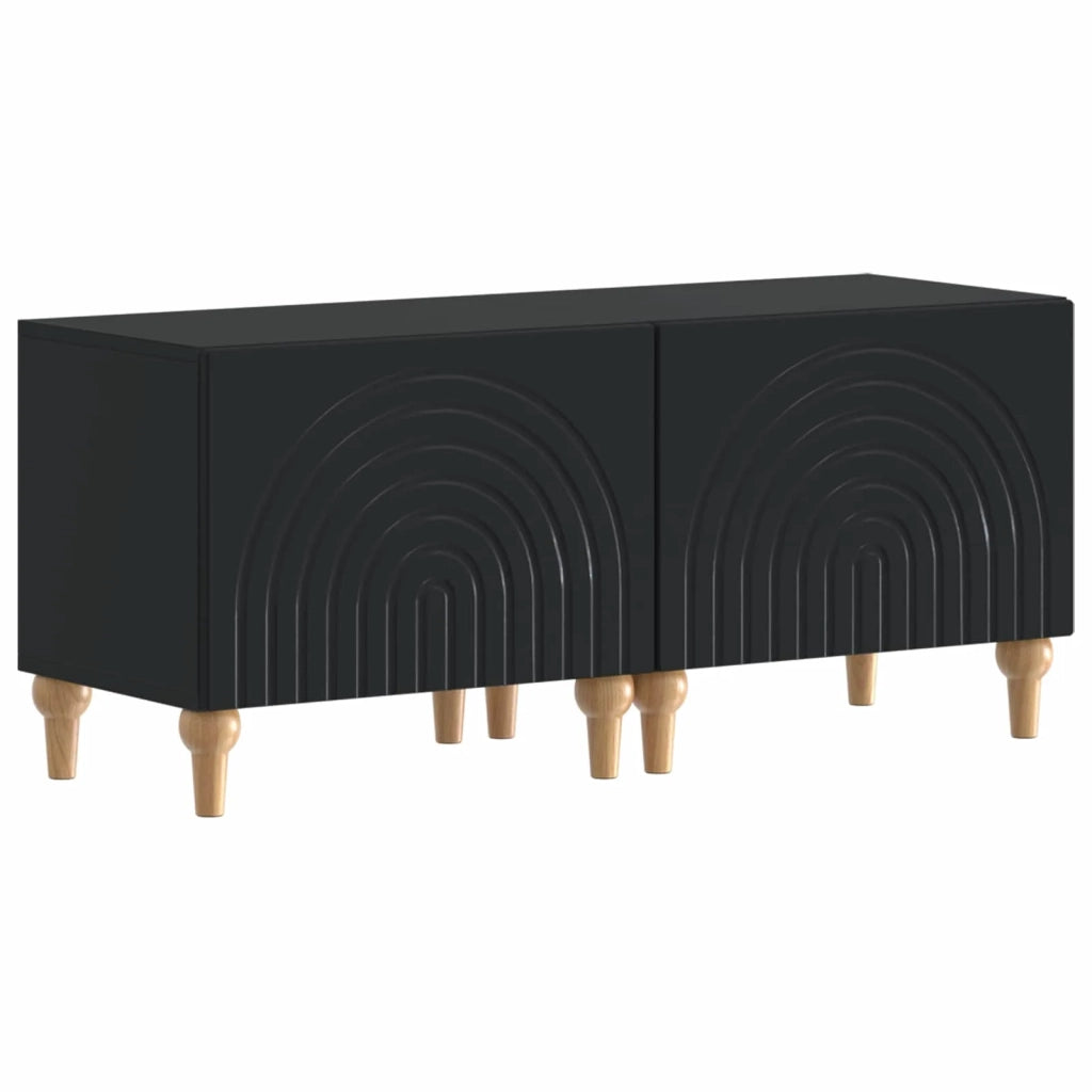 Mobile TV LED a 3 pezzi Nero Legno ingegnerizzato 3416496