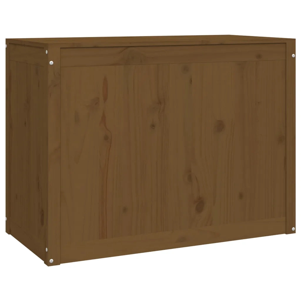 Contenitore per Bucato Ambra 88,5x44x66 cm Legno Massello Pino 823572