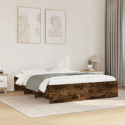 Giroletto senza Materasso Rovere Fumo 160x200 cm in Truciolato