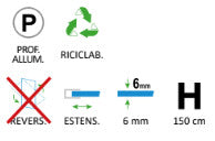 Box Sopravasca con 3 Ante Pieghevoli in Vetro trasparente Telaio alluminio Cromato - Misura: 98-100 x H 150 cm - sx