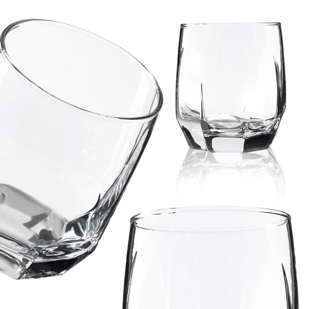 Bicchieri KADAX per bevande, whisky, succhi di frutta, set da 6 bicchieri, 215 ml