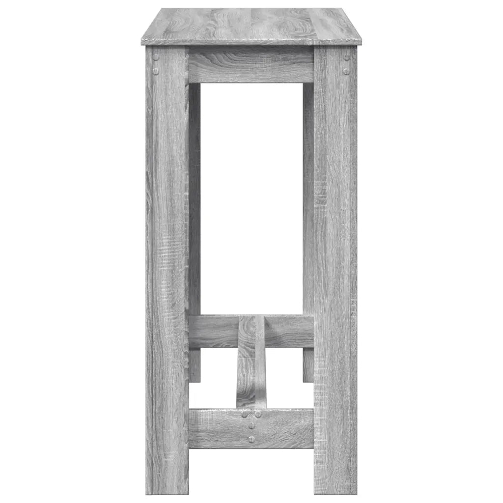 Tavolo da Bar Grigio Sonoma 102x50x103,5cm in Legno Multistrato