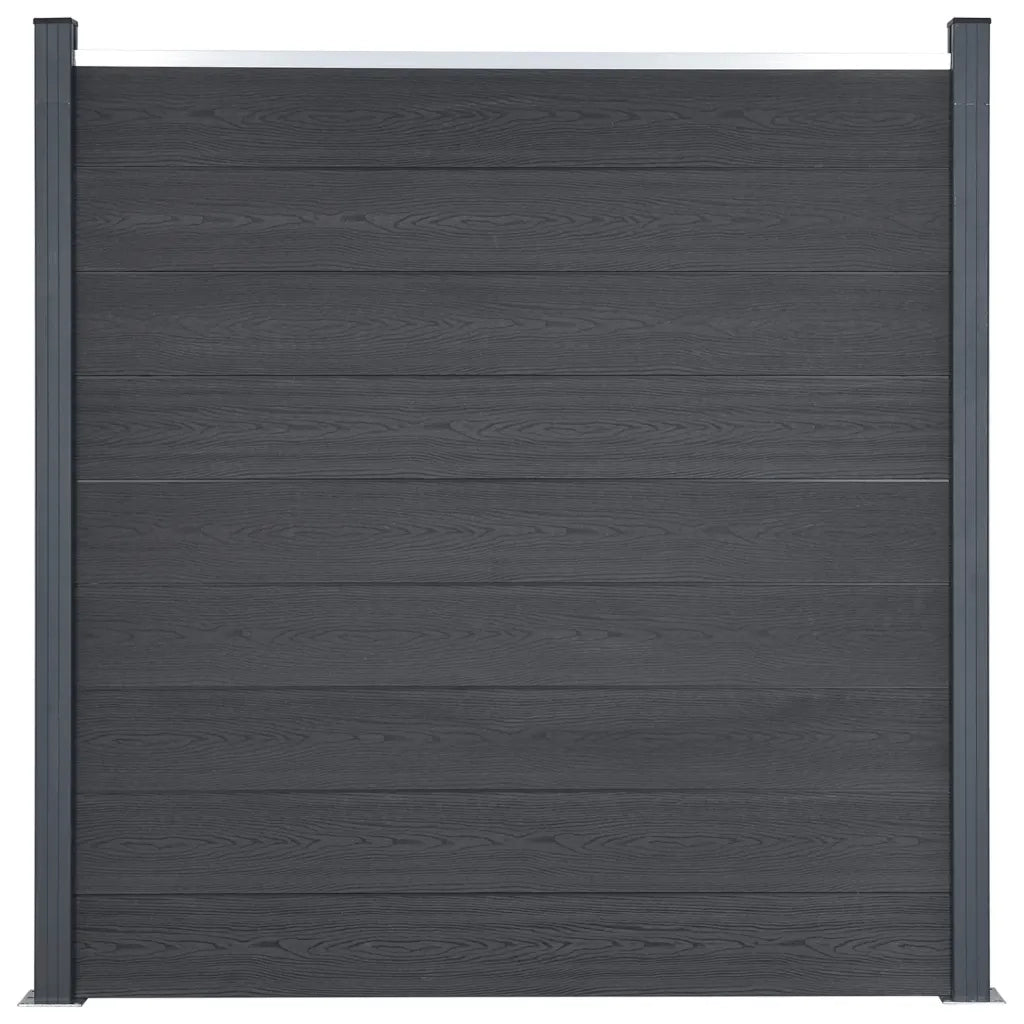 Set Pannello di Recinzione Grigio 526x186 cm in WPC 3211829