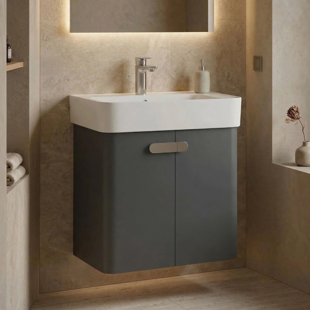 Mobile lavabo "Orbit 55" - 55 x 38 x 62 cm - Antracite