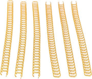 100 set di spazzole a spirale per legatura 3-1, doppia voluta, filo d'oro, capacità di 20 nodi.
