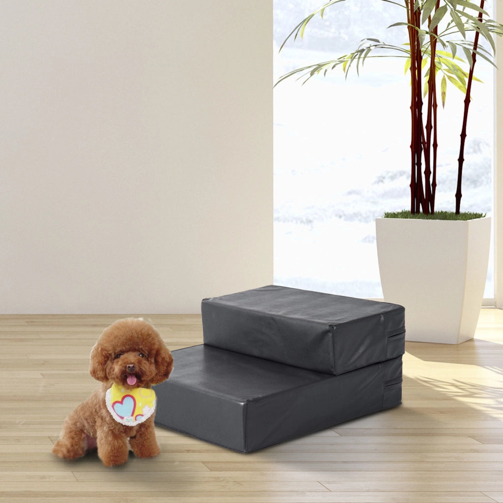 Scaletta Folding per Cani e Gatti 2 Gradini 20 cm ¨C zephmum ¨C Nero