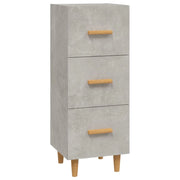 Buffet credenza cassettiera mobiletto mobile contenitore organizer per cucina soggiorno salotto 34,5 x 34 x 90 cm legno ingegnerizzato grigio 02_0031885