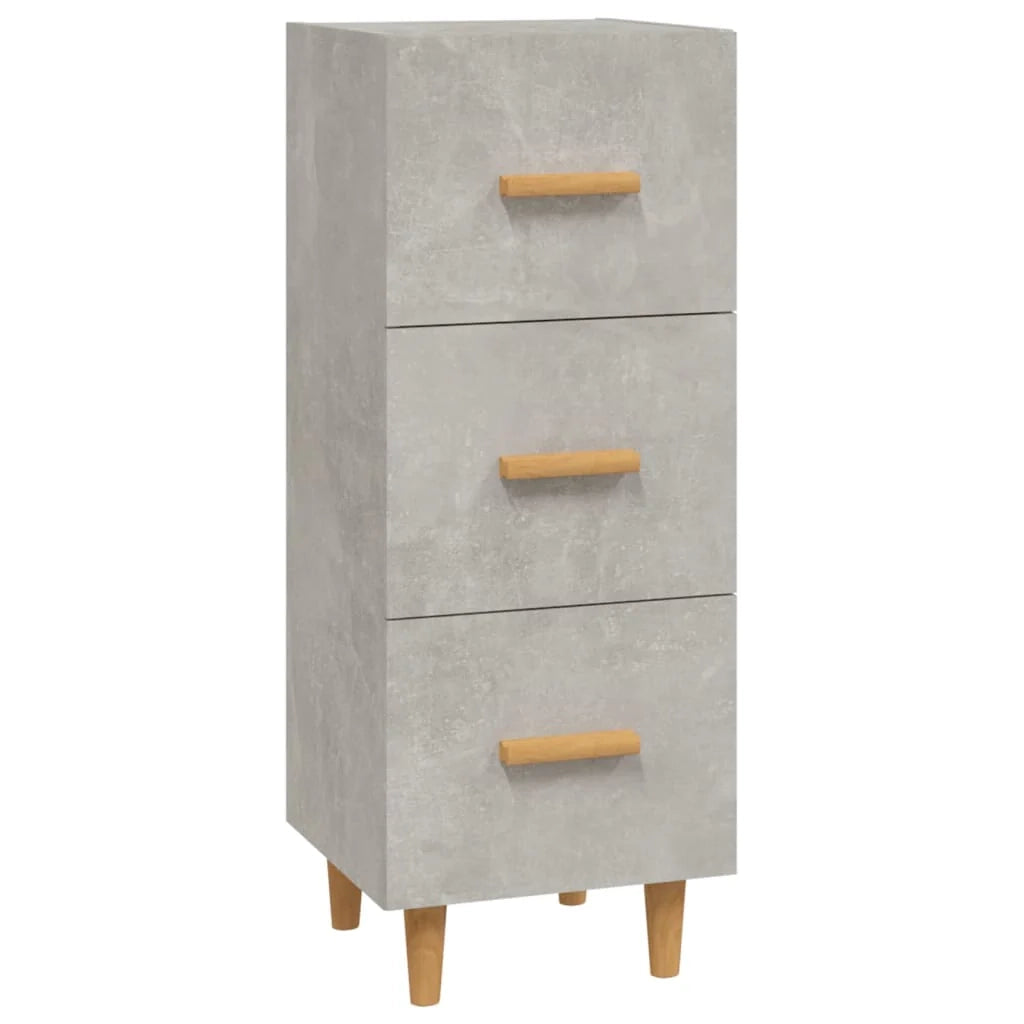 Buffet credenza cassettiera mobiletto mobile contenitore organizer per cucina soggiorno salotto 34,5 x 34 x 90 cm legno ingegnerizzato grigio 02_0031885