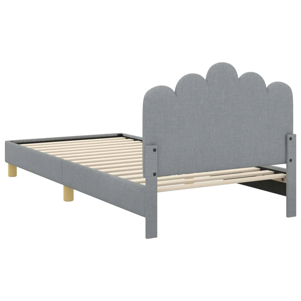 Struttura letto bambini con testata-Giroletto per bambini Grigio Chiaro 90 x 200 cm 782505