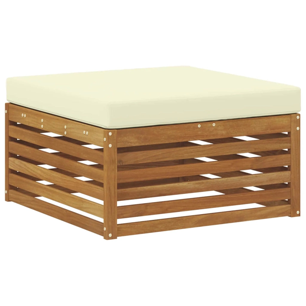 Set di divani da esterno con cuscino 8 pcs Naturale e Crema 3373950