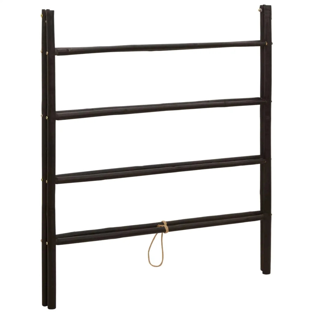Scala per coperte a doppio lato Nero 90 x 50 x 100 cm Bambù 42027171