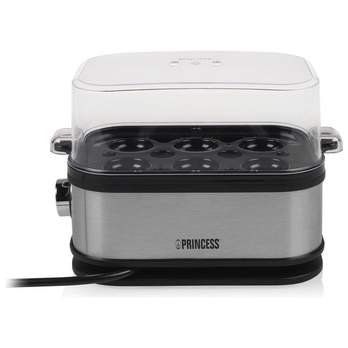 Princess 01.262046.01.001 Pentolino per uova 6 uovo/uova 400 W Nero, Argento