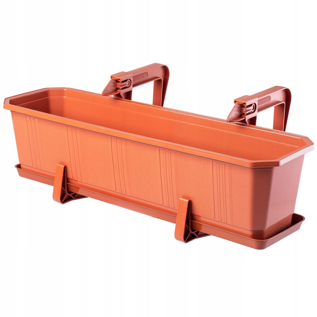 Set di 2 ganci appendiabiti KADAX per vasi da fiori, fioriere da balcone e ringhiere.