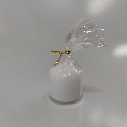 CANDELA PILLAR LUCIDA BIANCO DIAMETRO 4 X 4H CM DI MERCURY