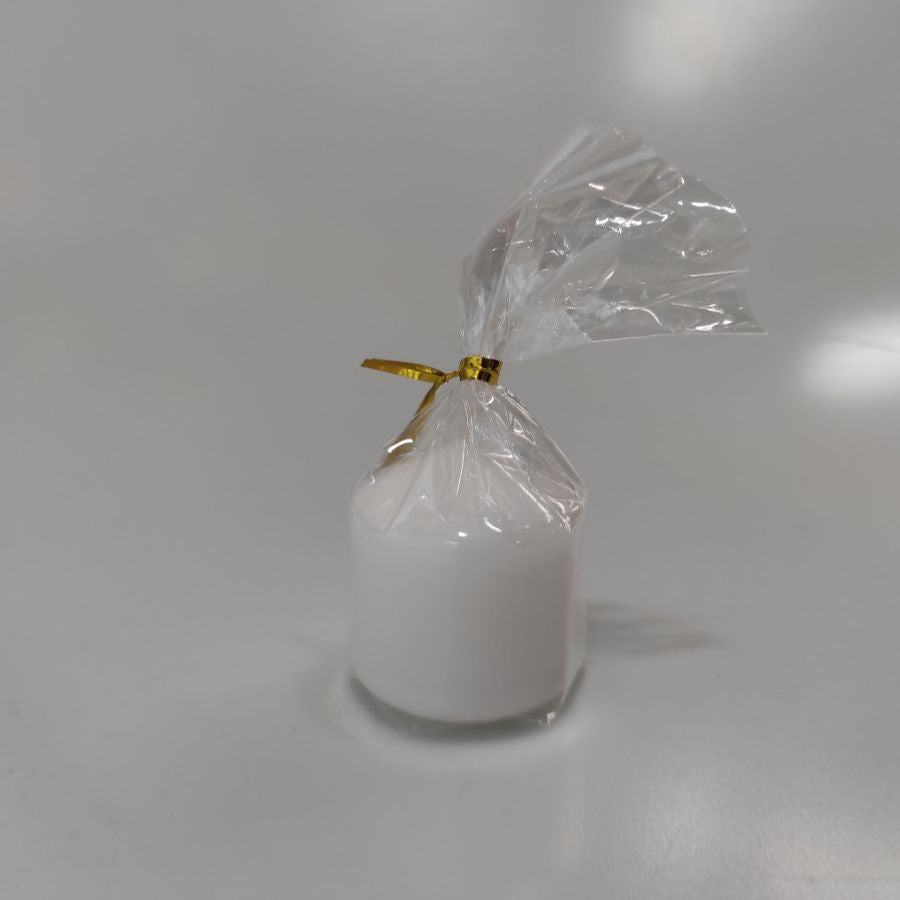 CANDELA PILLAR LUCIDA BIANCO DIAMETRO 4 X 4H CM DI MERCURY