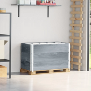 Paretali per Pallet 3pz Grigi 100x50cm Legno Massello di Pino 3295372