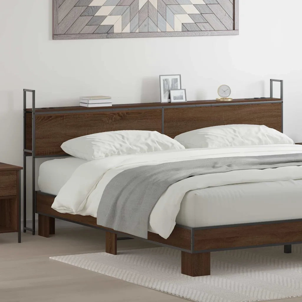 vidaXL Testata contenitore Rovere marrone 180 cm Legno multistrato