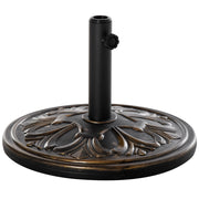 Base per Ombrellone ¨C Minimal ¨C Nero Dorato ?48x34 cm 13 kg