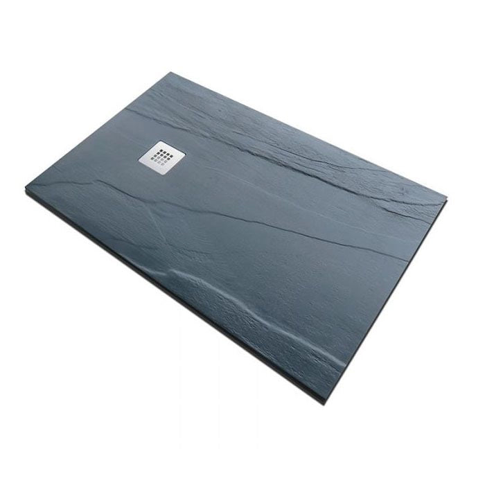 Piatto doccia in pietra SOLIDSTONE alto 2,8 cm - Ardesia Grafite RAL 7016 - Misura: 70x100 x 2,8h