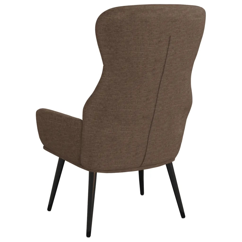 Poltrona Relax con Poggiapiedi Tortora in Tessuto cod mxl 5907