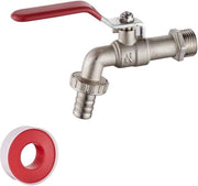 Kraan per giardino con Connettore per rete idrica - Connettore per parete G1/2 - Ottone grigio
