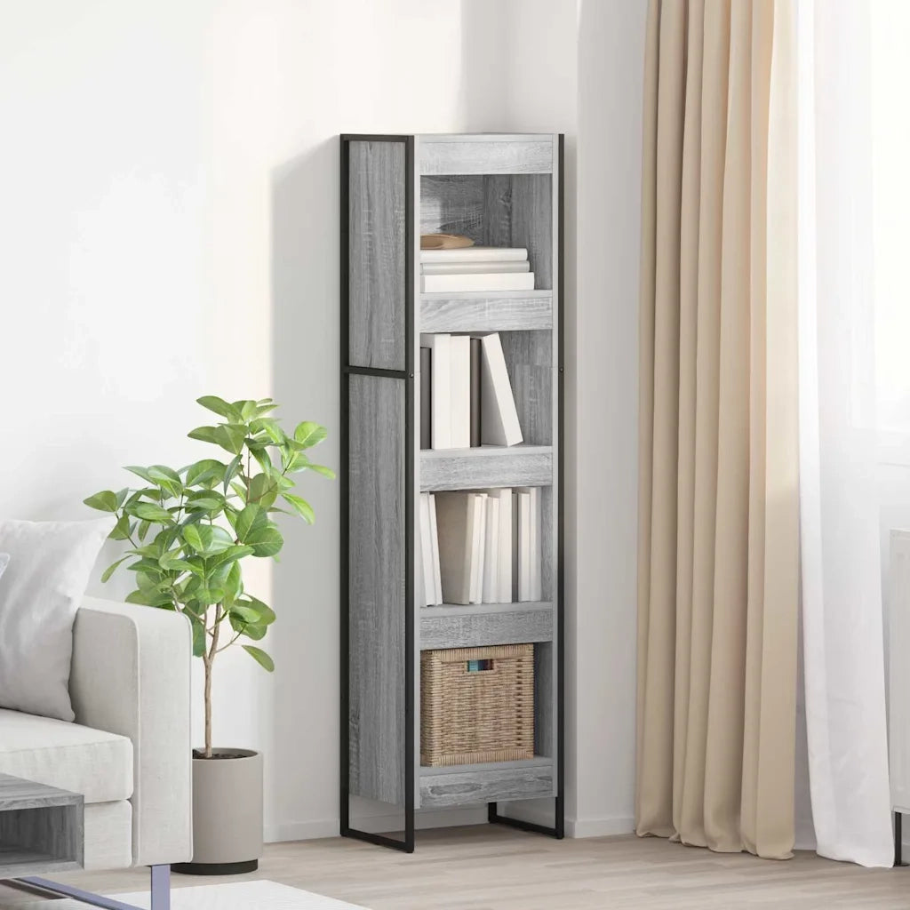 Armadio per Libri Grigio Sonoma 40 x 30 x 155 cm 886375