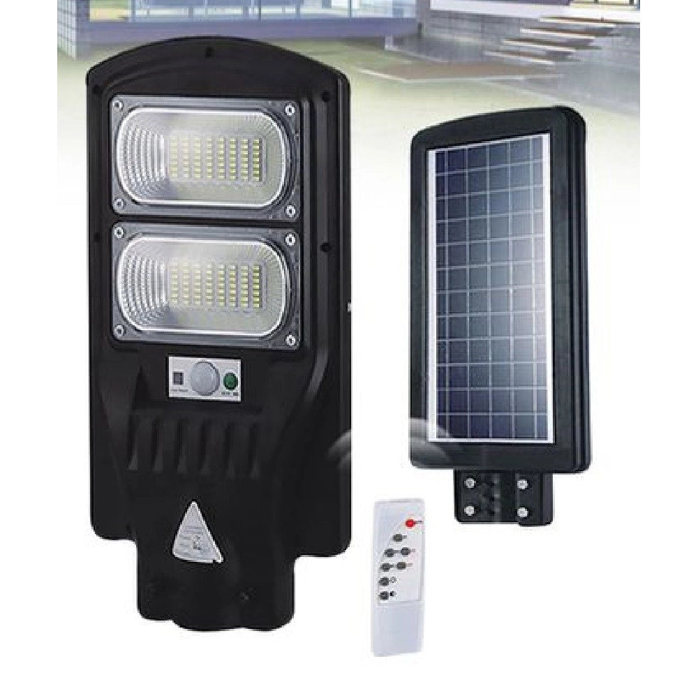 Trade Shop - Lampione Luce Stradale Led Pannello Ricaricabile Solare 100w Telecomando Led-8510 -
