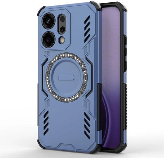 Coprioggetto Shock-Resistente - Magnetico - TPU/Silicona - Cassetta in PC Rigido - Protezione da Caduta - Dissipazione del Calore - Esclusivo per Oppo Reno14 5G - Copritelefono