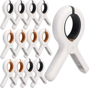 Clip per asciugamani - Strumento per tenere ferma l'asciugamano - Tenuta di asciugamani - Chiusura ermetica contro il vento - 12 pezzi - Arancione Blu