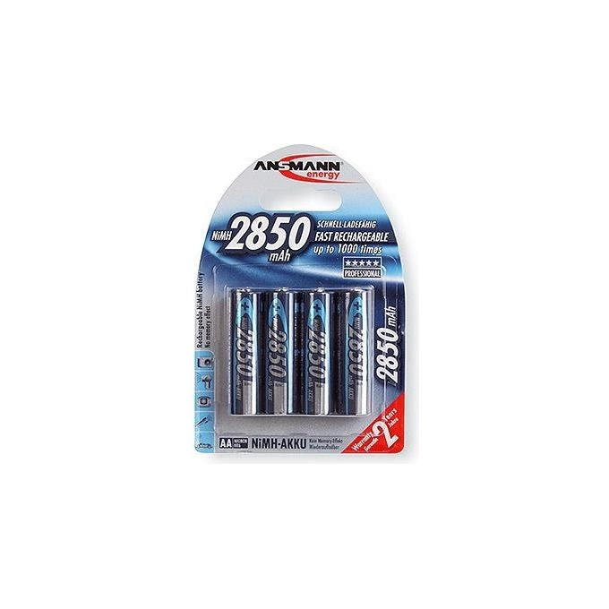 Ansmann 5.0350.92 Batteria Ricaricabile AA NiMH 2850 mAh 1.2 V 4 Pezzi colore Argento