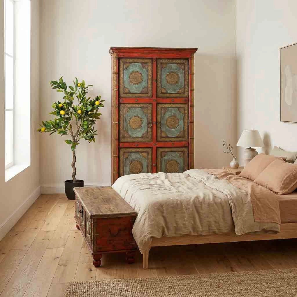 Albero di limone artificiale decorativo verde 55x55x120cm