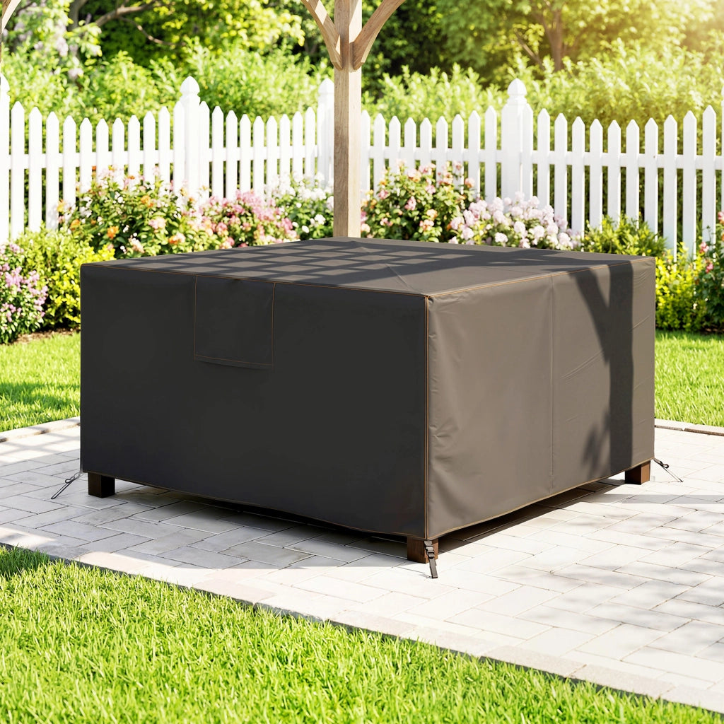 Copertura per Mobili da Giardino ¨C zephmum ¨C 125x125x74 cm Nero