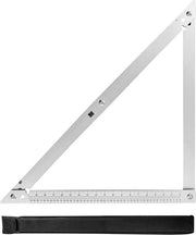 Timmermanshoek multifunzionale da 50 cm - angolo di misura retrattile a forma di triangolo - lega di alluminio