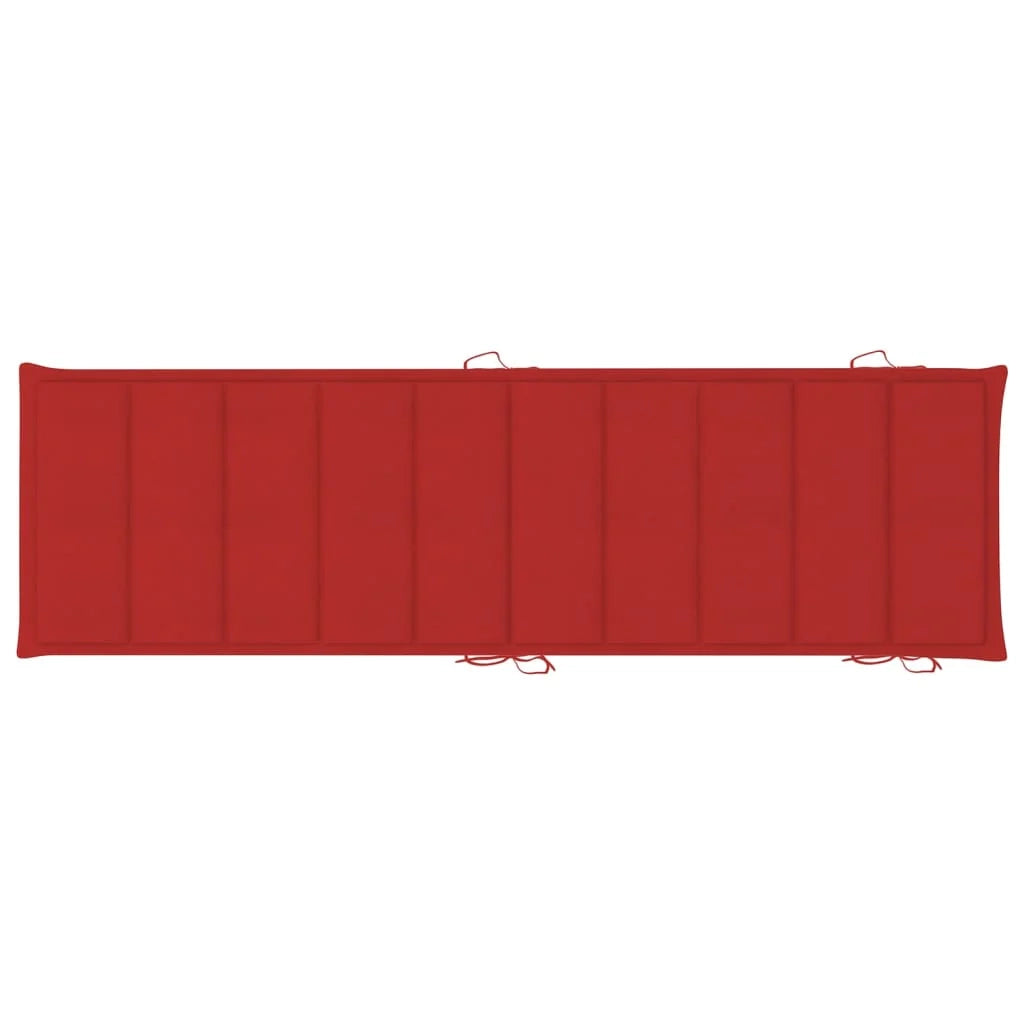 Set di 2 lettini prendisole sedie a sdraio lettini prendisole aiuole da giardino mobili da giardino con cuscini legno massello di acacia 02_0012047