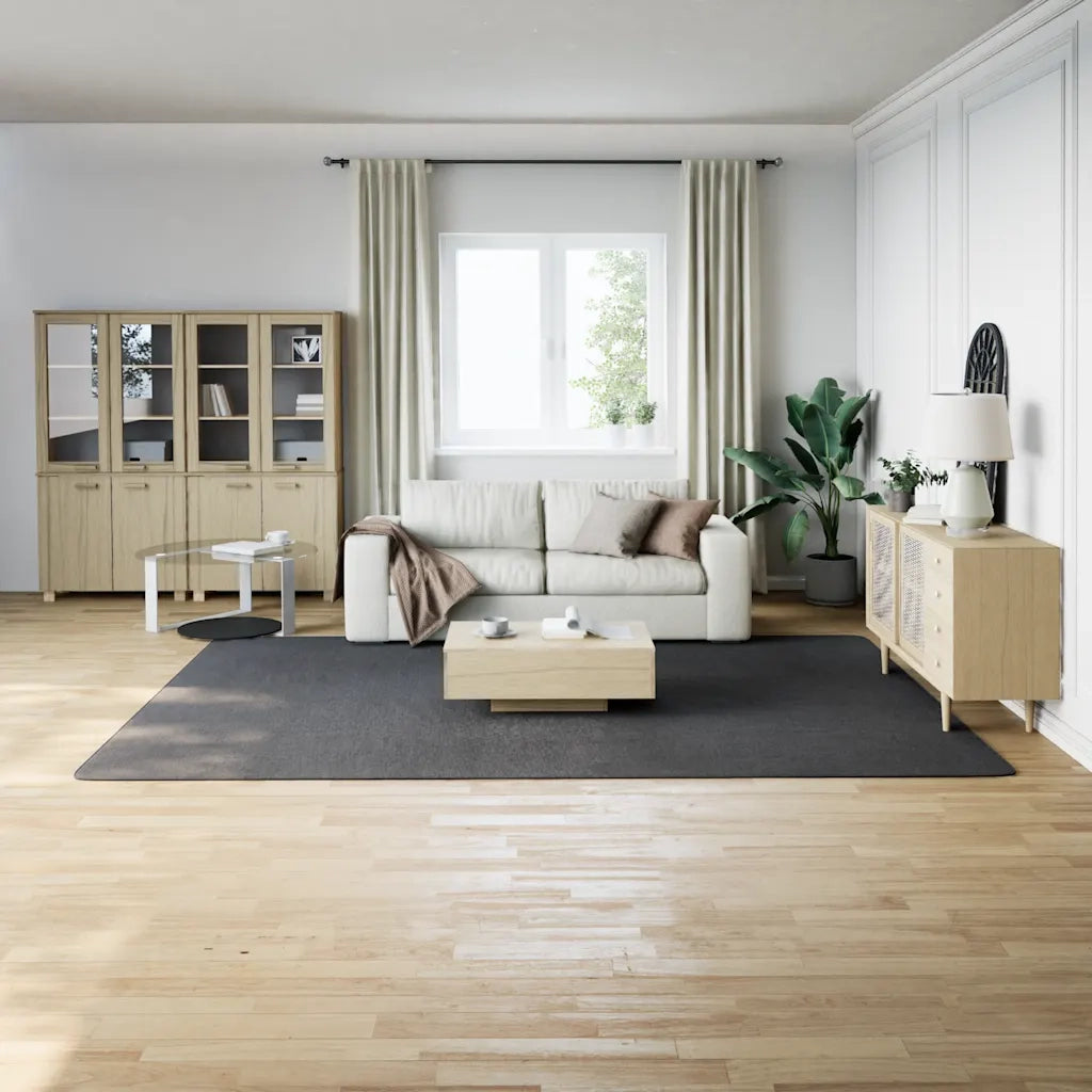 Tappeto Shaggy color antracite 240x340 cm in Poliestere 353825