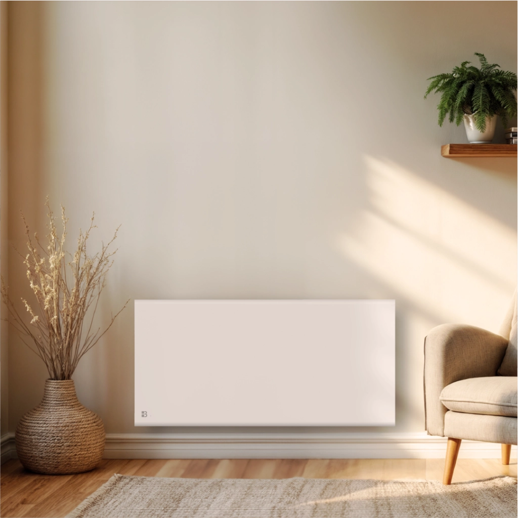 Radiatore elettrico fisso con inerzia a secco ceramica + pellicola 2000W FREYA orizzontale bianco