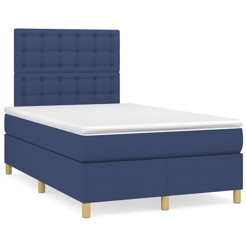 Letto a Molle con Materasso e LED Blu 120x190 cm in Tessuto 3270280